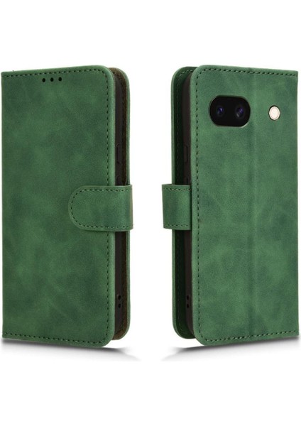 Google Piksel 8A Pu Deri Kickstand Yan Toka Cüzdan Için Flip Case (Yurt Dışından)