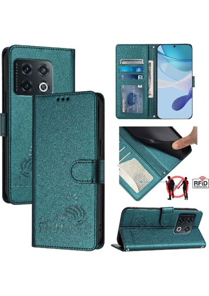Oneplus 10 Pro 5g Için Kılıf Cüzdan Kapak Çevirin Kart Yuvası Tutucu Kickstand (Yurt Dışından)