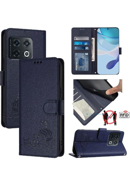 Oneplus 10 Pro 5g Için Kılıf Cüzdan Kapak Çevirin Kart Yuvası Tutucu Kickstand (Yurt Dışından)
