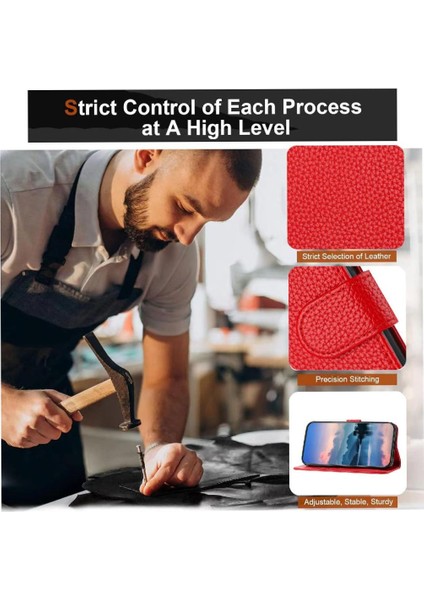 Oppo Phone 12 5g Için Telefon Kılıfı Kart Yuvaları Tutucu Pu Deri Litchi Desen (Yurt Dışından) indirimleri