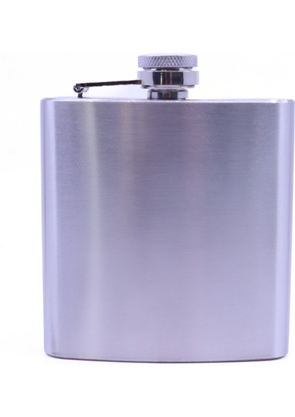 Paslanmaz Çelik Cep Matarası - Hip Flask 6 Oz