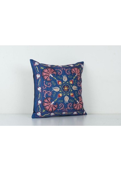 Çiçek Desenli Etnik Suzani Kırlent Kılıfı El Dokuma Kırlent Kılıf 50 x 50 cm fiyatları