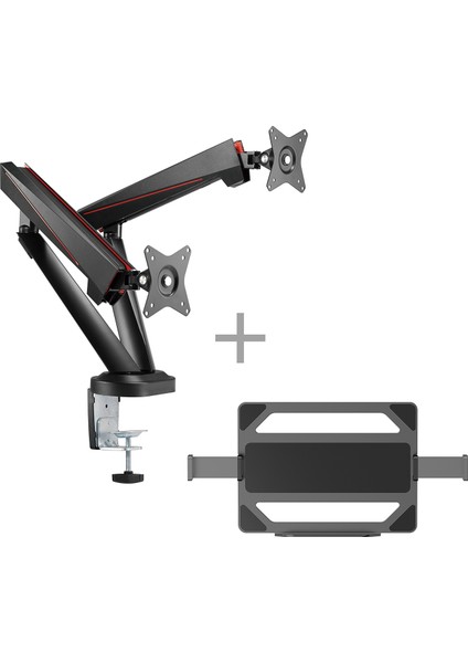 Mnt-39 Ikili Monitör Standı ve Laptop Standı