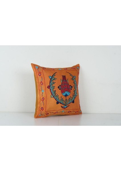 Çiçek Desenli Etnik Suzani Kırlent Kılıfı El Dokuma Kırlent Kılıf 50 x 50 cm fiyatları