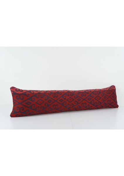 Kahverengi Renkli Geometrik El Dokuma Kilim Kırlent Kılıf 28 x 120 cm fiyatları