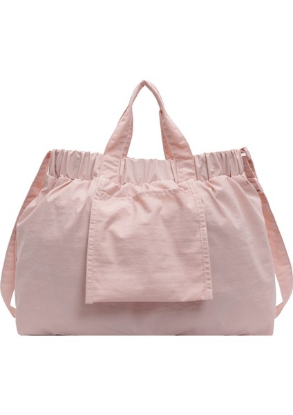 Çapraz Askılı Çanta Taşınabilir Yüksek Kaliteli Naylon Su Geçırmez Kumaş Basit ve Taze Bir Tarz, Pembe (Yurt Dışından)