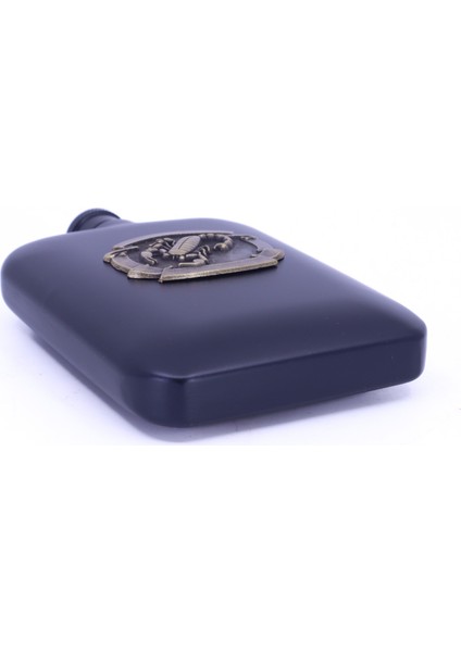 Akrep Kabartma Amblem Paslanmaz Çelik Cep Matarası - Hip Flask 7 Oz