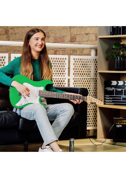 CEG-36GR Amfili Full 3/4 36 İnç Elektro Gitar Seti Yeşil modelleri