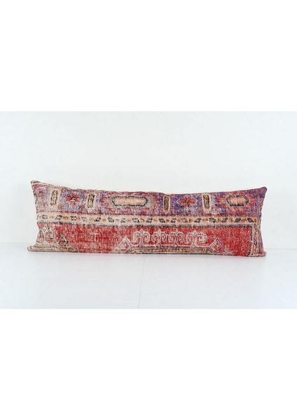 Kahverengi Renkli Geometrik El Dokuma Kilim Kırlent Kılıf 40 x 125 cm