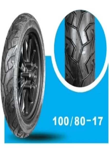 100/80-17 Motosiklet Dış Lastiği Karen Tubeless 6pr