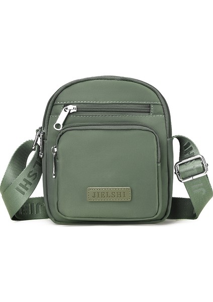 Çapraz Askılı Çanta Taşınabilir Yüksek Kaliteli Nefes Alabilen Naylon Malzeme Kentsel Sade Stil, Açık Yeşil (Yurt Dışından)