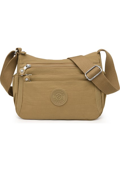 Çapraz Askılı Çanta Taşınabilir Yüksek Kaliteli Naylon Malzeme Kentsel Sade Stil , Haki (Yurt Dışından)