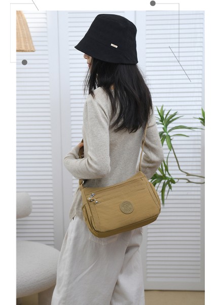 Çapraz Askılı Çanta Taşınabilir Yüksek Kaliteli Naylon Malzeme Kentsel Sade Stil , Pembe (Yurt Dışından) modelleri