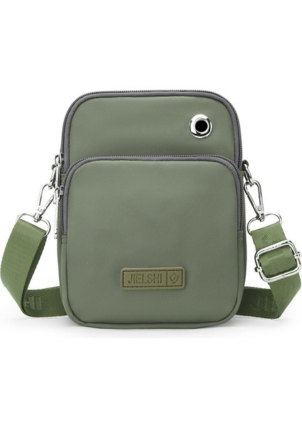 Çapraz Askılı Çanta Taşınabilir Yüksek Kaliteli Nefes Alabilen Naylon Malzeme Kentsel Tarz, Koyu Yeşil (Yurt Dışından)