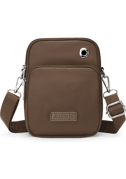 Çapraz Askılı Çanta Taşınabilir Yüksek Kaliteli Nefes Alabilen Naylon Malzeme Kentsel Tarz, Koyu Kahverengi (Yurt Dışından)