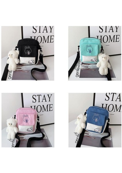 Çapraz Askılı Çanta Taşınabilir Yüksek Kaliteli Kanvas Malzeme Düz Renk Küçük Kare Çanta Tarzı , Yeşil (Yurt Dışından) modelleri