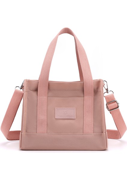 Çapraz Askılı Çanta Taşınabilir Sağlam Suya Dayanıklı Birinci Sınıf Naylon Kumaşın Bakımı Kolaydır, Açık Pembe (Yurt Dışından)