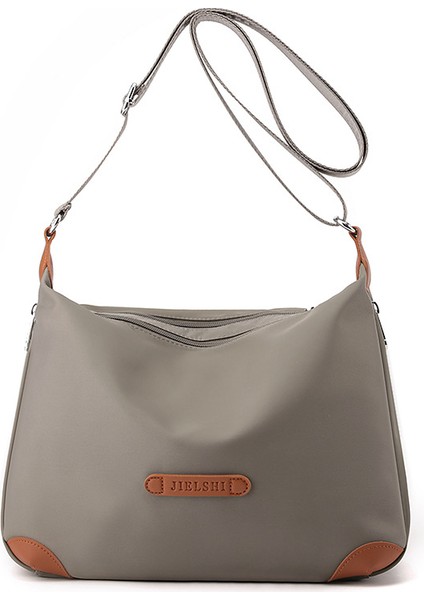 Çapraz Askılı Çanta Taşınabilir Yüksek Kaliteli Bakımı Kolay Sağlam Naylon Malzeme, Gri (Yurt Dışından)