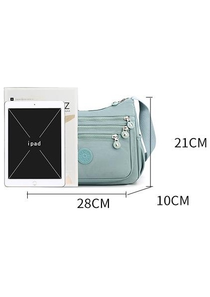 Çapraz Askılı Çanta Taşınabilir Oxford Kumaş Vintage Nötr Hafif, Siyah (Yurt Dışından) fiyatları