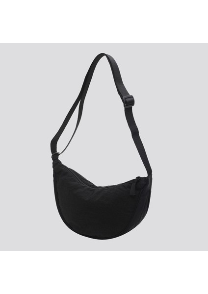 Çapraz Askılı Çanta Taşınabilir Yüksek Kaliteli Kumaş Basit Stil , Siyah (Yurt Dışından)