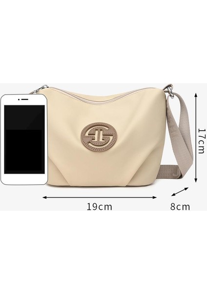 Çapraz Askılı Çanta Taşınabilir Yüksek Kaliteli Aşınmaya Dayanıklı Naylon Malzeme Düz Renk Stili, Bej (Yurt Dışından) fiyatları