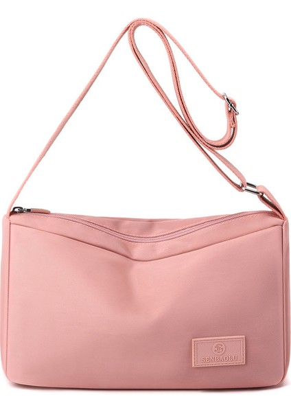 Çapraz Askılı Çanta Taşınabilir Yüksek Kaliteli Naylon Kumaş Çeşıtli Stiller, Pembe (Yurt Dışından)