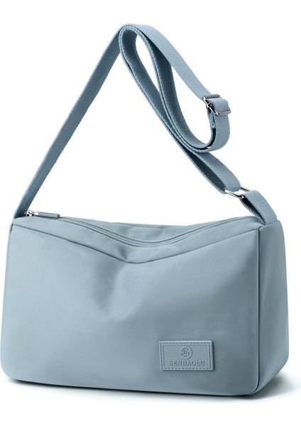 Çapraz Askılı Çanta Taşınabilir Yüksek Kaliteli Naylon Kumaş Çeşıtli Stiller, Açık Mavi (Yurt Dışından)