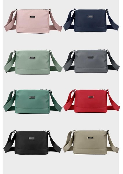 Çapraz Askılı Çanta Taşınabilir Yüksek Kaliteli Naylon Kumaş Yüksek Sıcaklıkta Sabitleme Solması Kolay Değıl, Yeşil (Yurt Dışından) modelleri