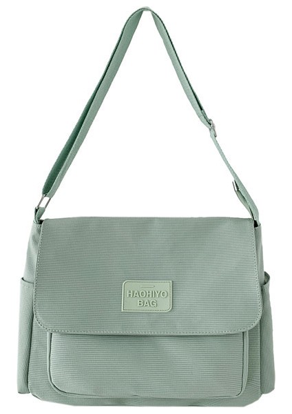 Çapraz Askılı Çanta Taşınabilir Yüksek Kaliteli Naylon Kumaş Düz Renk Çapraz Askılı Stil, Yeşil (Yurt Dışından)