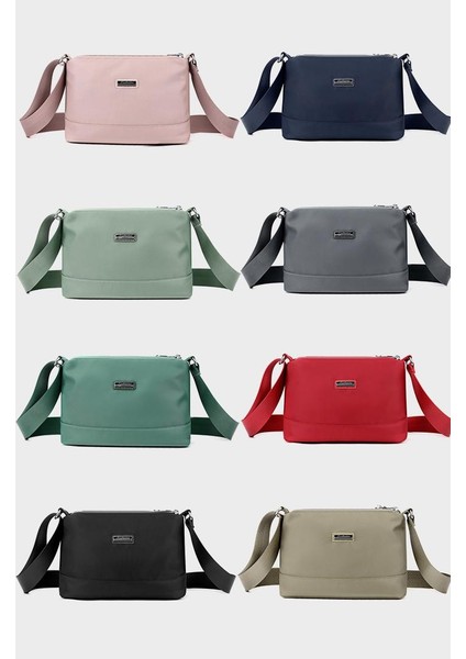 Çapraz Askılı Çanta Taşınabilir Dayanıklı Naylon Malzeme Şık Kentsel Sade Stil, Siyah (Yurt Dışından) modelleri