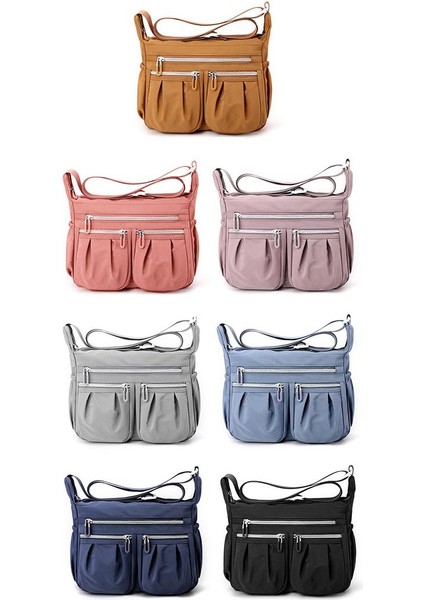 Çapraz Askılı Çanta Taşınabilir Çizilmeye ve Aşınmaya Dayanıklı Yüksek Kaliteli Naylon Kumaş Büyük Kapasiteli Şık ve Çok Yönlü, Gri (Yurt Dışından) modelleri