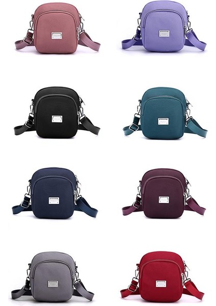 Çapraz Askılı Çanta Taşınabilir Dayanıklı Yüksek Yoğunluklu Su Geçırmez Naylon Malzeme Rahat ve Şık Stil Daha Yumuşak Sertlik, Koyu Mor (Yurt Dışından) modelleri