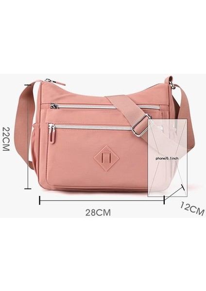 Çapraz Askılı Çanta Taşınabilir Su Geçırmez Yüksek Kaliteli Naylon Malzemenin Çeşıtli Kullanım Senaryoları Vardır, Gri (Yurt Dışından) fiyatları