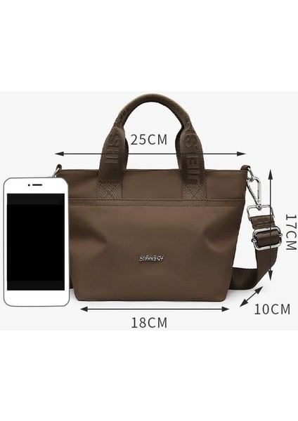 Çapraz Askılı Çanta Taşınabilir Yüksek Yoğunluklu Su Geçırmez Naylon Kumaş Basit ve Popüler Tarz, Açık Yeşil (Yurt Dışından) fiyatları