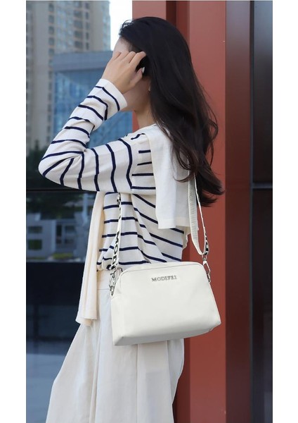 Çapraz Askılı Çanta Taşınabilir Çizilmeye Karşı Dayanıklı Yüksek Kaliteli Naylon Kumaş Şık Stil, Kırmızı (Yurt Dışından) modelleri