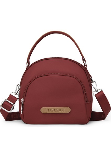 Çapraz Askılı Çanta Taşınabilir Yüksek Yoğunluklu Su Geçırmez Naylon Kumaş Popüler Stil ve Büyük Kapasite Küçük, Kırmızı (Yurt Dışından)