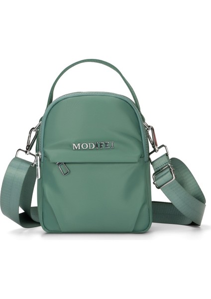 Çapraz Askılı Çanta Taşınabilir Naylon Kumaş Basit Stil ve Iyi Nefes Alabilirlik, Yeşil (Yurt Dışından)