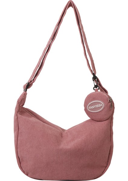 Çapraz Askılı Çanta Taşınabilir Yüksek Kaliteli Oxford Kumaş Kentsel Sade Stil, Açık Pembe (Yurt Dışından)