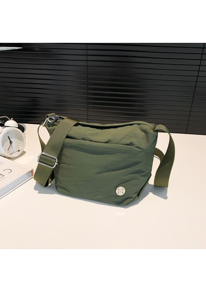 Çapraz Askılı Çanta Taşınabilir Naylon Malzeme Kentsel Basit Stil , Yeşil (Yurt Dışından)