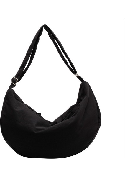 Çapraz Askılı Çanta Taşınabilir Yüksek Kaliteli Nefes Alabilen Kumaş Basit Stil, Siyah (Yurt Dışından) fırsatları