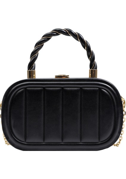 Çapraz Askılı Çanta Taşınabilir Yüksek Kaliteli Malzeme Kutusu Çanta Tarzı, Siyah (Yurt Dışından)