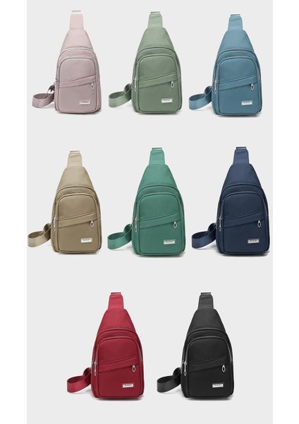 Çapraz Askılı Çanta Taşınabilir Naylon Malzeme Bakımı Kolay Islak Mendille Silin Makinede Yıkanamaz Büyük Kapasite, Yeşil (Yurt Dışından) modelleri