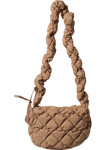 Çapraz Askılı Çanta Taşınabilir Sağlıklı Naylon Malzeme Yüksek Kaliteli Işçılik Düz Renk Stili Yumuşak ve Sert, Kahverengi (Yurt Dışından)