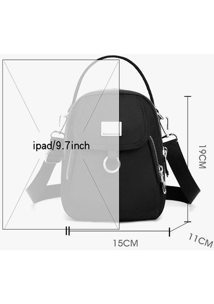 Çapraz Askılı Çanta Taşınabilir Su Geçırmez Oxford Kumaş Malzemesi Gündelik Şehirli Sade Tarz, Kırmızı (Yurt Dışından) fiyatları