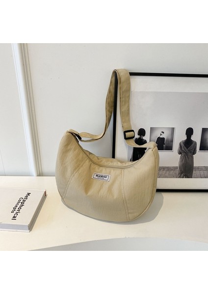 Çapraz Askılı Çanta Taşınabilir Sağlıklı Kumaş Kaliteli Işçılik Orta Sertlik, Haki (Yurt Dışından)