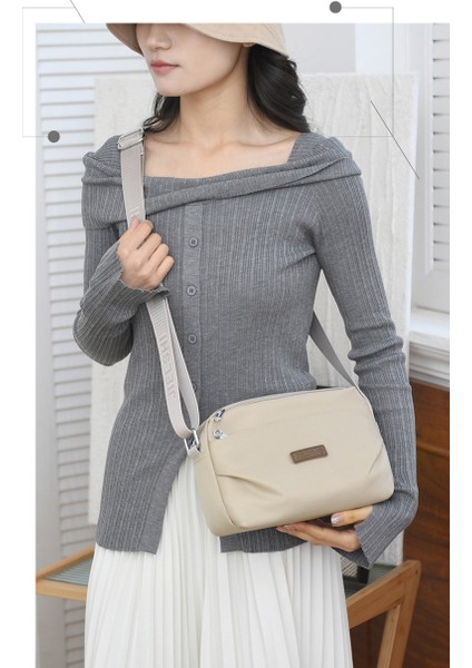 Çapraz Askılı Çanta Taşınabilir Yüksek Kaliteli Aşınmaya Dayanıklı Naylon Kumaş Basit Stil, Pembe (Yurt Dışından) modelleri