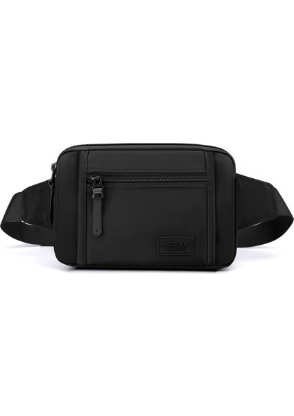 Çapraz Askılı Çanta Taşınabilir Dayanıklı Yüksek Yoğunluklu Su Geçırmez Naylon Malzeme Büyük Kapasite, Siyah (Yurt Dışından)