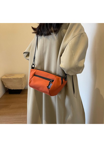 Çapraz Askılı Çanta Taşınabilir Sağlıklı Kanvas Kumaş Kaliteli Işçılik Rahat Tarz, Sarı (Yurt Dışından) modelleri