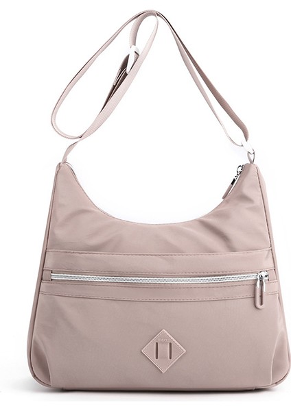 Çapraz Askılı Çanta Taşınabilir Yüksek Kaliteli Nefes Alabilen Naylon Malzeme Düz Renk Modaya Uygun Stil, Açık Pembe (Yurt Dışından)