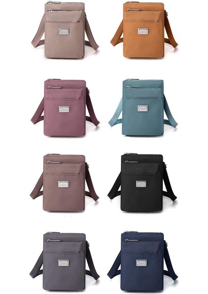 Çapraz Askılı Çanta Taşınabilir Yüksek Kaliteli Naylon Malzeme Kentsel Minimalist Tarz, Koyu Mavi (Yurt Dışından) modelleri